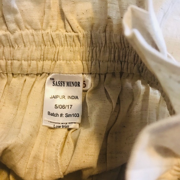 Sassy Minor Wide Leg Paperbag Pants and Blouse Set - Picture 8 of 8